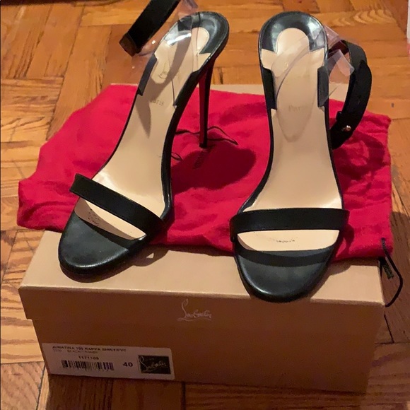 Christian Louboutin Shoes - SOLD ! Christian Louboutin black/ Transp heels